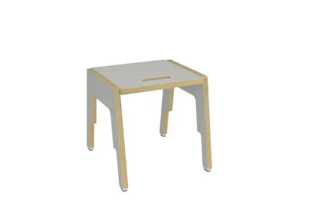 Frigg stablebar taburett lys grå