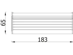 Frittstående parkbenk F02