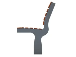 Frittstående parkbenk F02