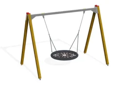 Fugleredehuske med trestolper