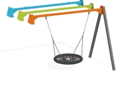 Fugleredestativ påbygn. metall oransje