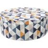 Geo puff med triangler