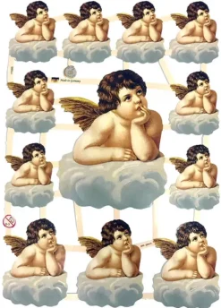 Glansbilder nisser og engler