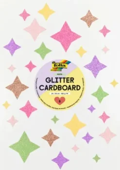 Glitterpapp pastell 24 x 34 cm