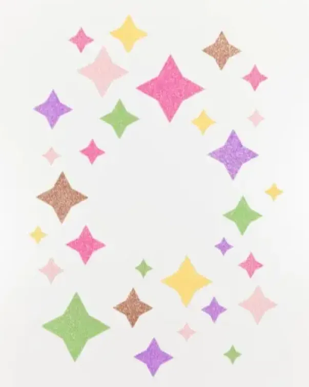 Glitterpapp pastell 24 x 34 cm