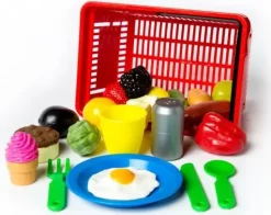 Handlekurv med matvarer