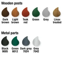 Hansa piknikbord med 1 ryggstøtte