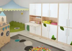 Hedda høyt skap med bord hvit