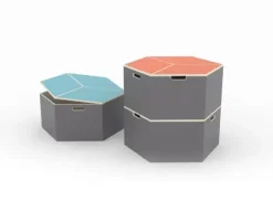 Hexa modul oppbevaringsboks Grønn