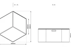 Hexa modul oppbevaringsboks orange