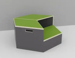 Hexa modul trapp grønn