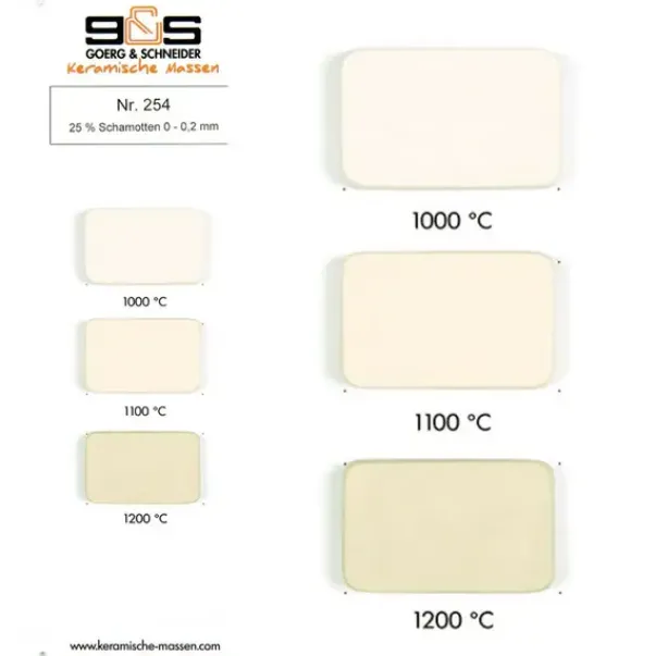 Hvit leire med chamotte