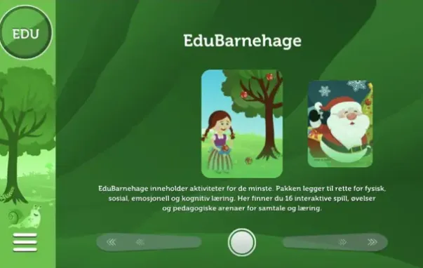 Interaktivt gulv barnehage