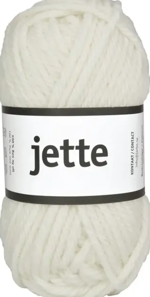 Jette ullgarn hvit