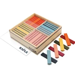 Kapla byggeklosser farget