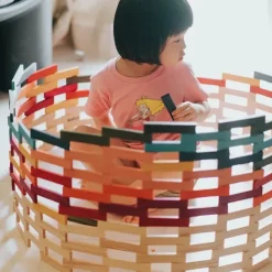 Kapla byggeklosser farget