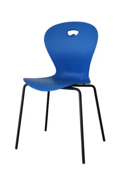 Karoline L stol blå/sort