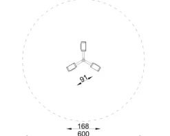 Karusell med 3 seter