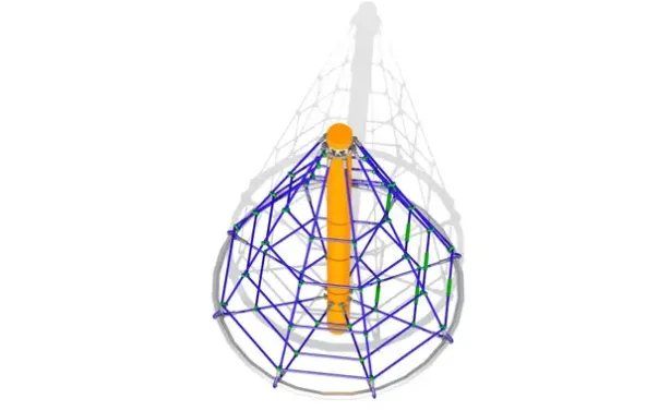 Klatrenett kjegleformet
