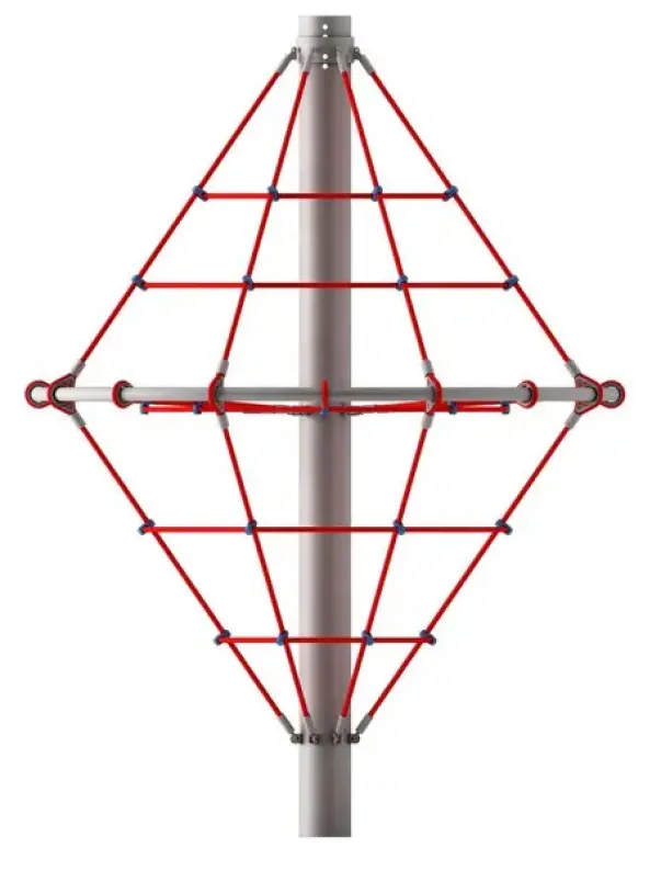 Klatrenett roterende karusell