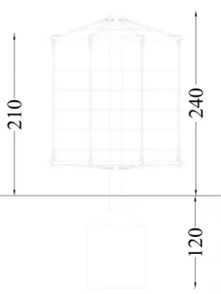 Klatrenett roterende karusell