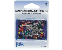 Knappenåler med plasthode