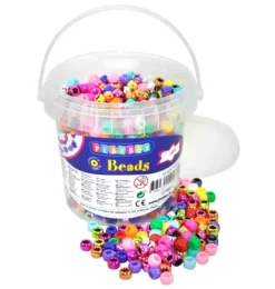 Kongo plastperler i bøtte