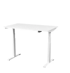 Kontorpult heve senk hvit