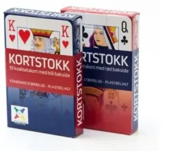 Kortstokk rød/blå