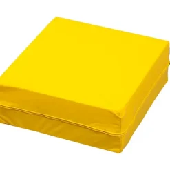 Kulør byggekloss firkant bomull gul