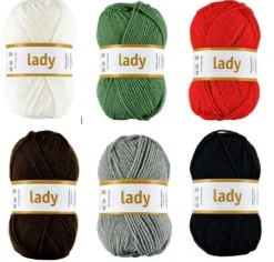 Lady akrylgarn julepakke 3kg