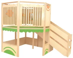 Lekekrok med 2 etasjer