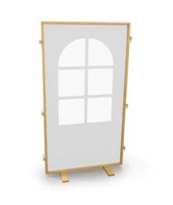 Lekevegg høy med vindu hvit