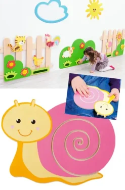 Lekeveggdekorasjon snegle