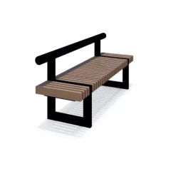 Line benk med tube rygg