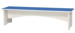 Line garderobebenk blå