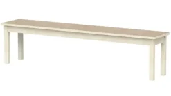 Lise benk med linoleum beige