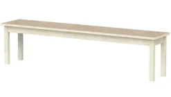 Lise benk med linoleum beige