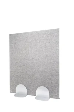 Lydabsorberende skillevegg grå