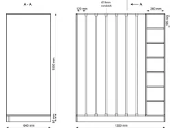 Madrasskap for 7 madrasser og sengetøy