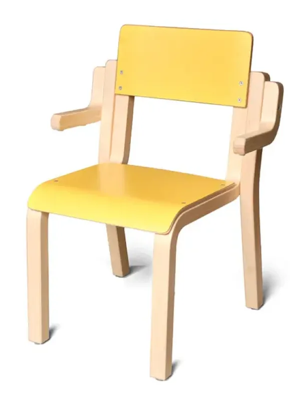 Maia stol med amlener for oppheng gul