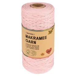 Makramégarn rosa