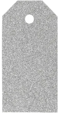 Manillamerker sølv glitter