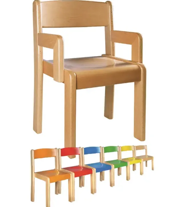 Marius stol med armlener rød