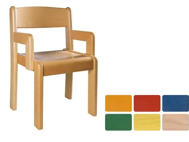 Marius stol med armlener rød