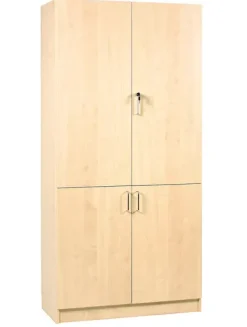 Materialskap med 4 dører Bjørk