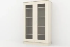 Materialskap med glassdører