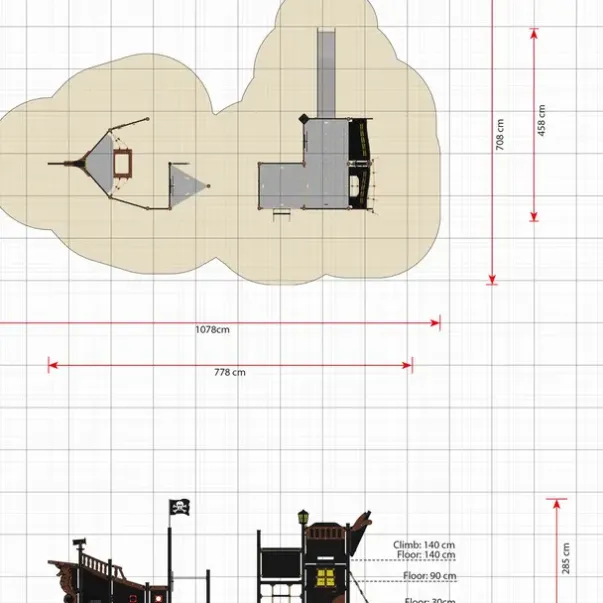 Merkurius stort skip i to deler