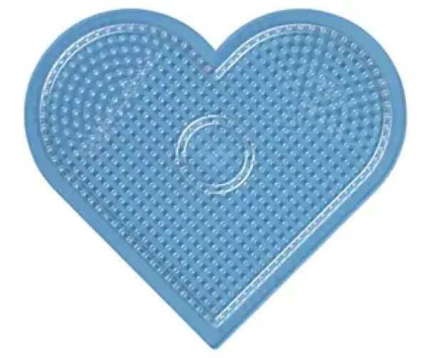 Midi perlebrett stort hjerte