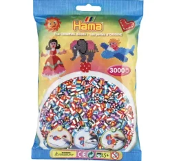 Midi rørperler stripete